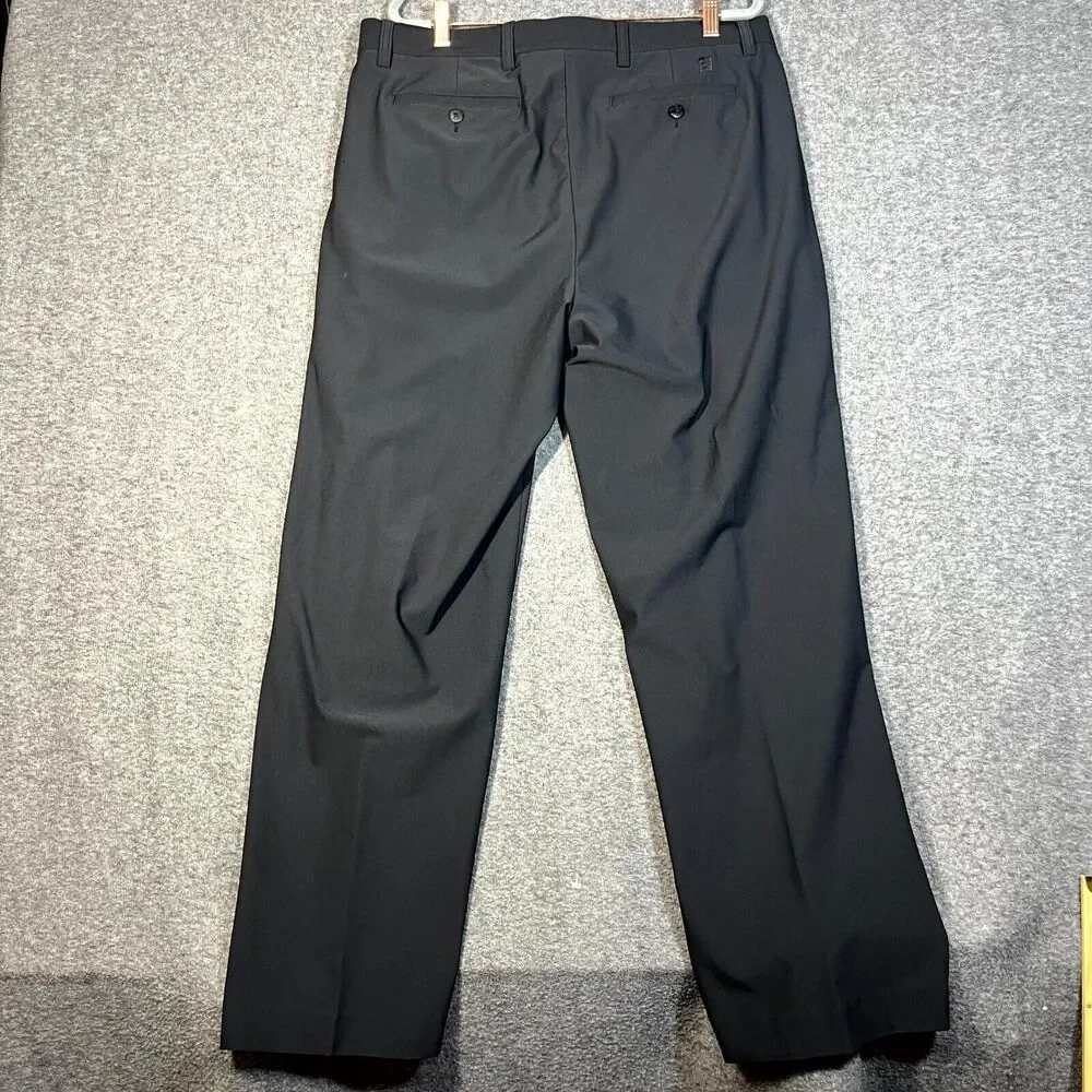 Footjoy FJ Performance Stretch Athletic Fit Golf Dress Pants Mens Black 36x30